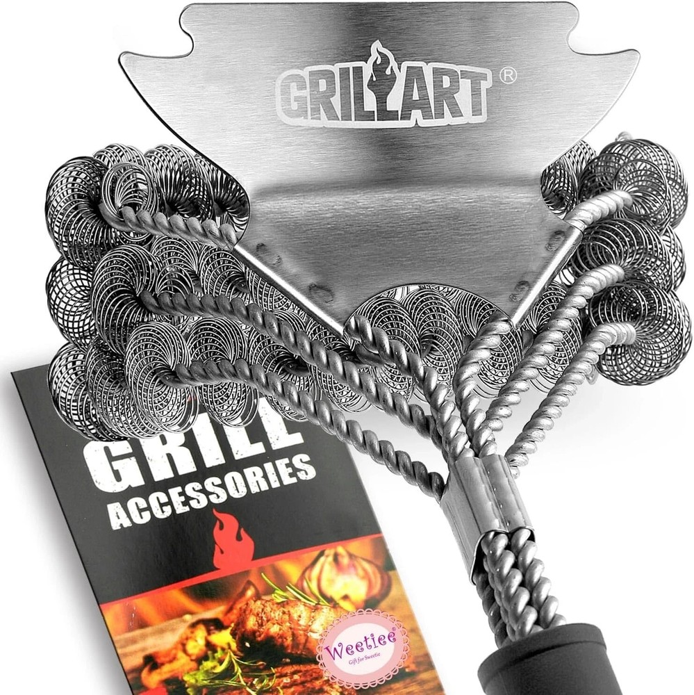 GRILLART 18-Inch Bristle-Free Grill Brush and Scraper with Special Discount-image