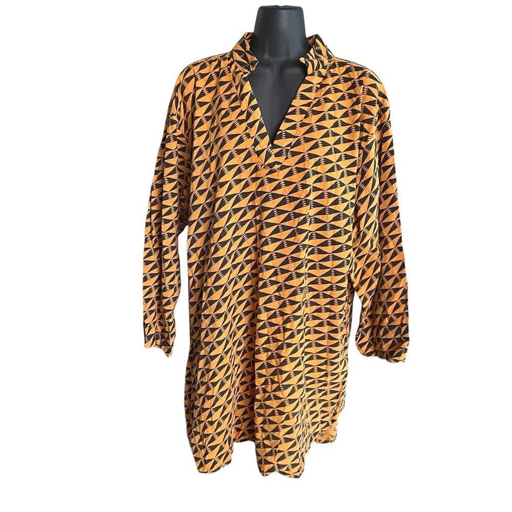 KAMOHOALII Women’s Long Sleeve Pull-over Shirt Dress Fits XL-2XL