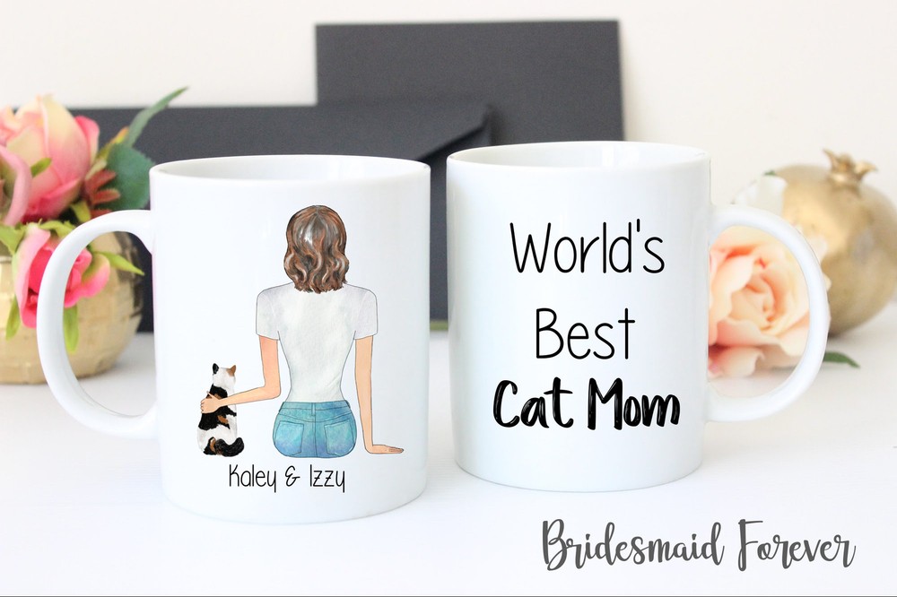 Cat Mom Mug Worlds Best Cat Gift Personalized Cat Mom Gift New Cat Cat Lover