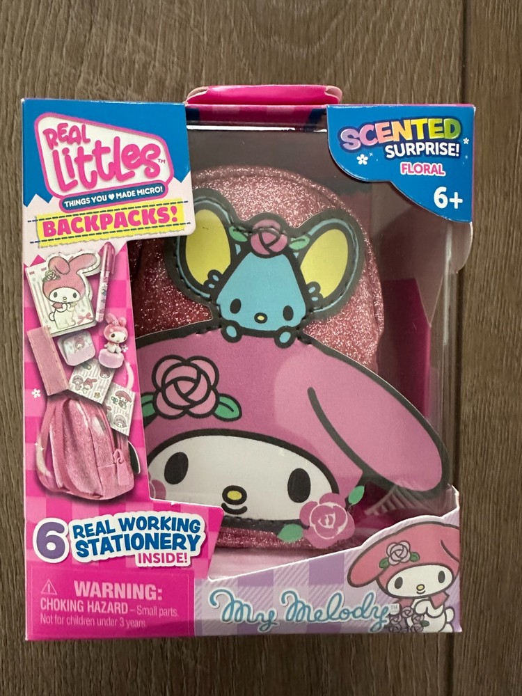 Sanrio Hello Kitty Real Littles MY MELODY Floral Scent Backpack NEW