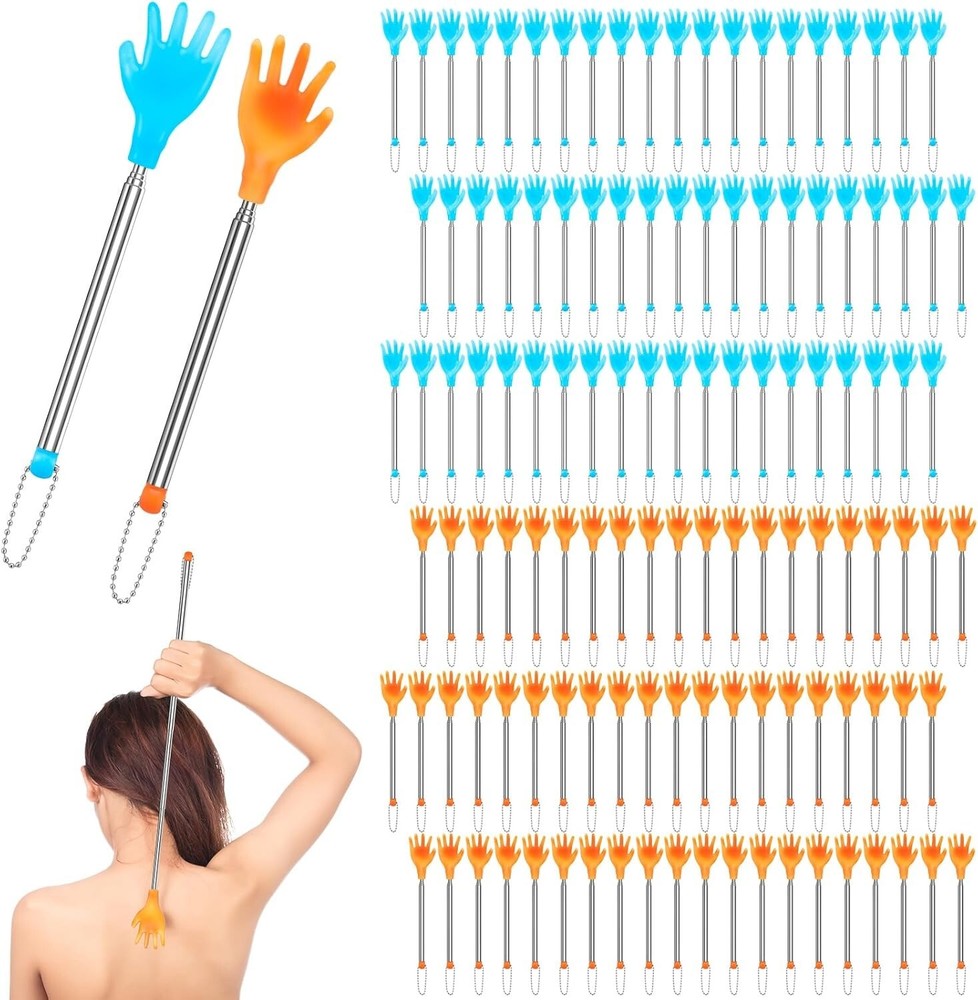 Comforting 100 PCS Extendable Back Scratchers - Ideal for Pets & Itching Relief