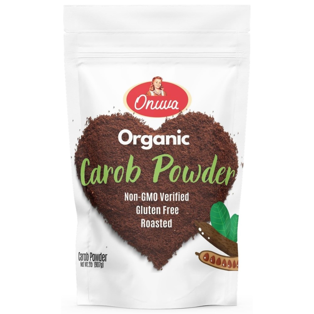 Organic Gluten-Free Non-GMO Carob Powder - Healthy Cocoa Alternative Unsweetened