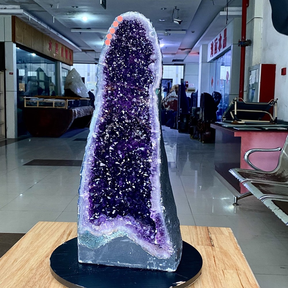 67.3LB Large natural amethyst crystal cave cathedral crystal cluster specimen-