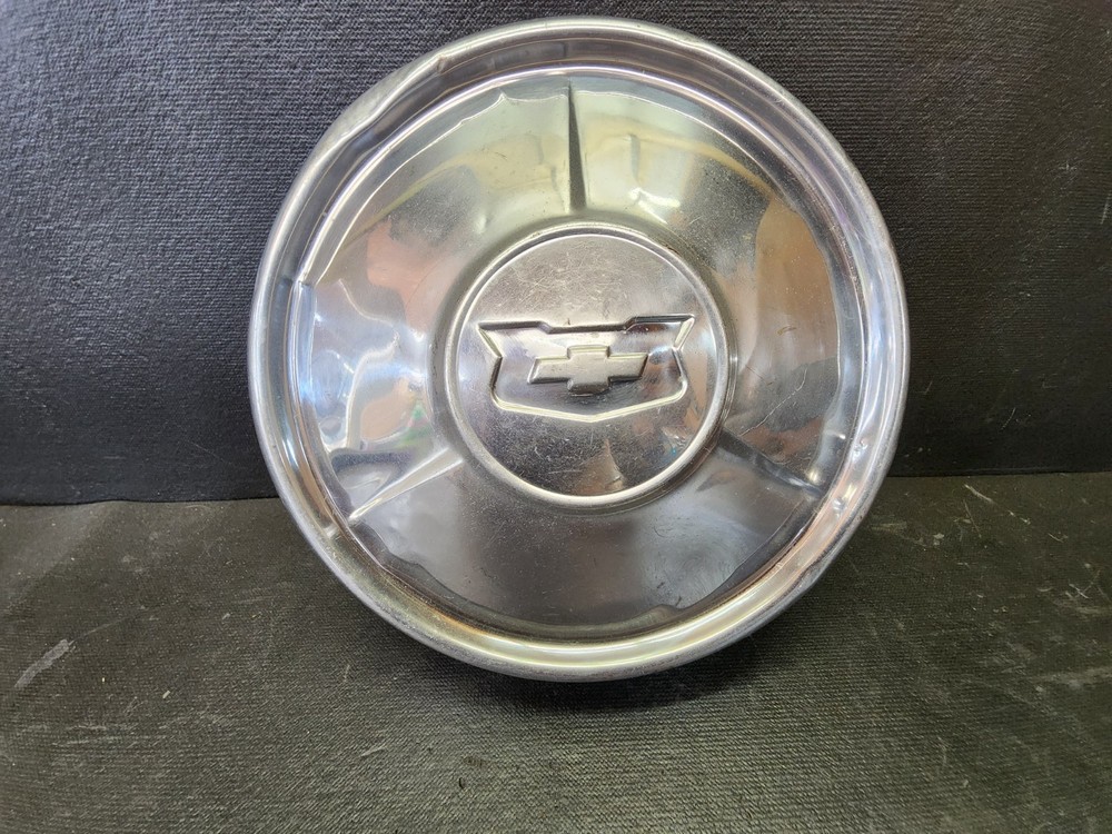 1954 Chevy Impala Bel Air OEM Dog Dish Hub Caps Poverty Wheel Covers GM Chevrolet