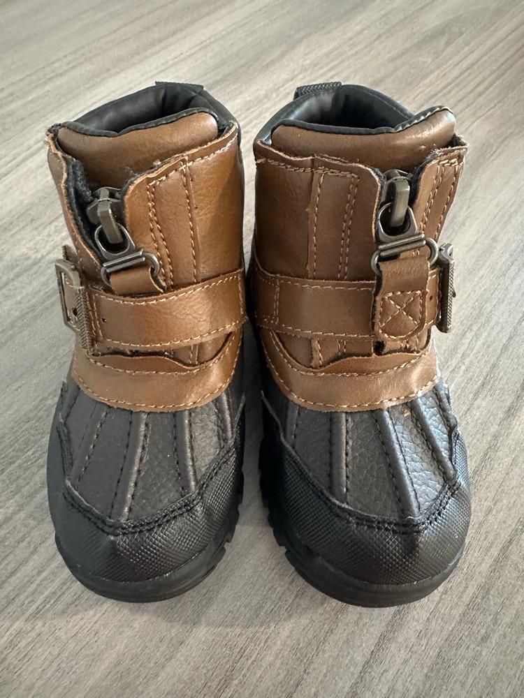 Polo Ralph Lauren Boots Brown Snow Outdoor Casual Boot Kids Size 6 1/2