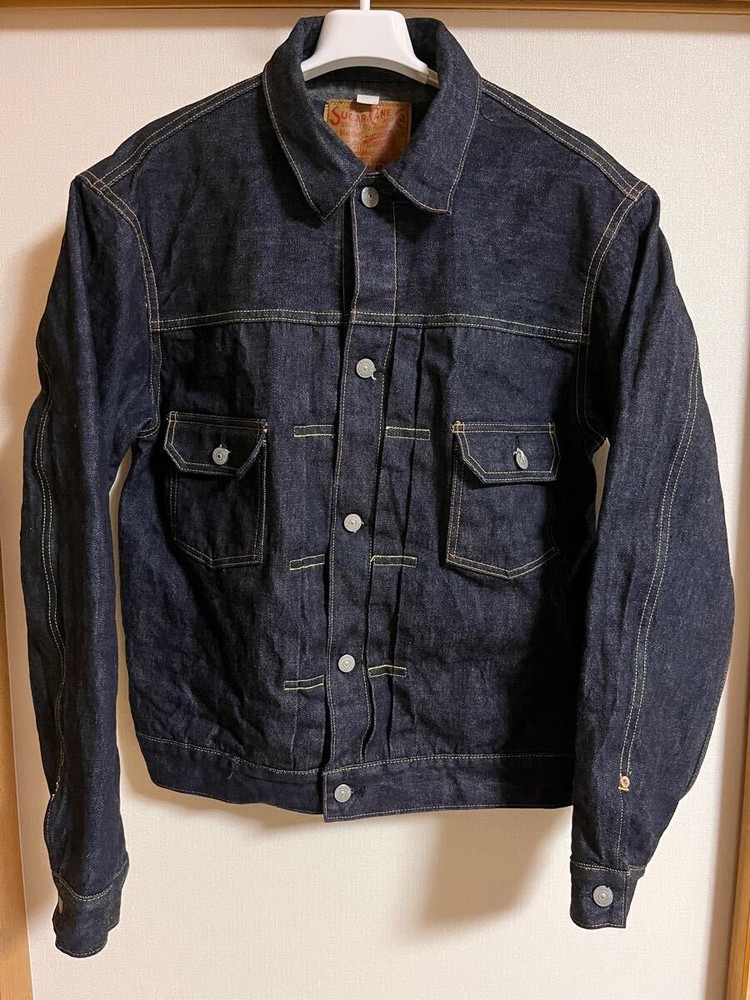 SUGAR CANE Blanket-Lined Denim Jacket 42 Indigo Vintage Workwear