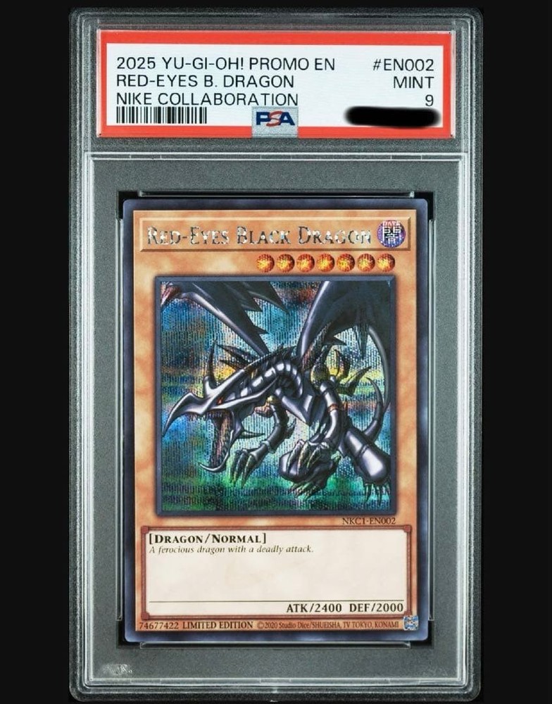 PSA 9 Yu-Gi-Oh! RED-EYES BLACK DRAGON NIKE COLLABORATION EN002 PROMO 2025 Japan