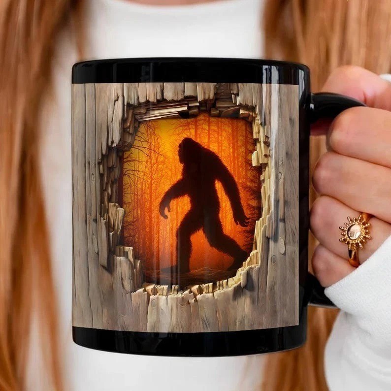 Sasquatch Coffee Mug Bigfoot Gift, Funny Coworker Present
