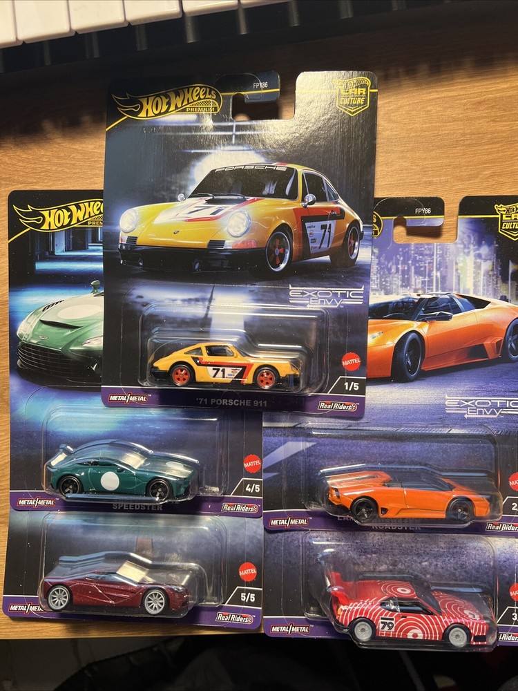 Hot Wheels Car Culture 2024 G Case Exotic Envy Set of 5 Cars FPY86-959G 1/64