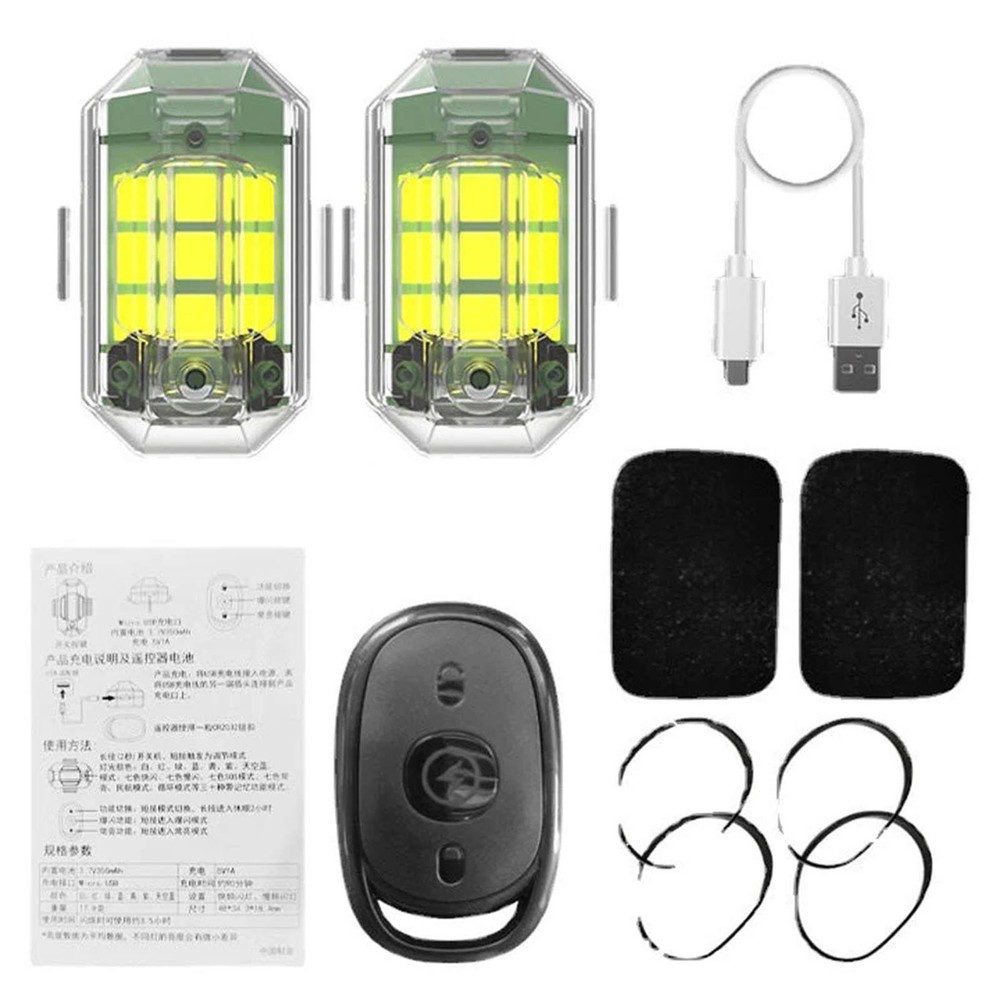 Drone Anti-Collision LED Strobe Light with Remote Control for Night Flying