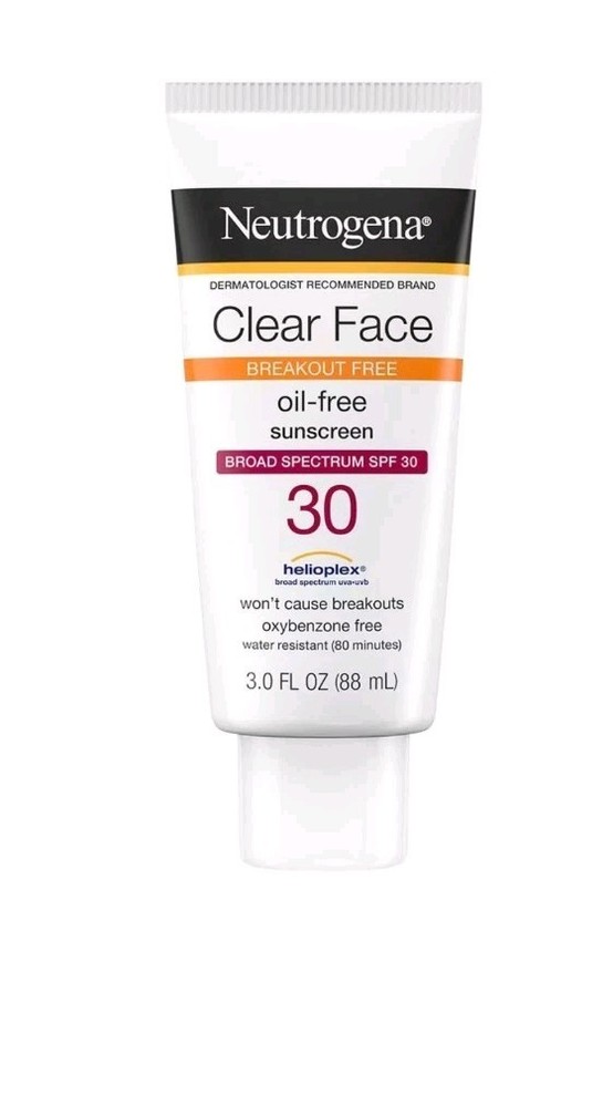 Neutrogena Clear Face Oil-Free Sunscreen SPF 30 Helioplex Lotion