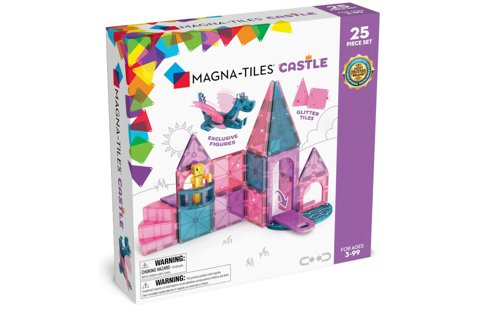 MAGNA-TILES Castle 25-Piece Magnetic Construction Set - Free Shipping