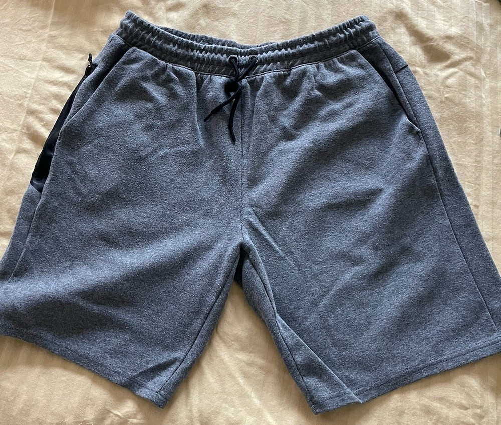 Members Mark Active Mens Gray Gym Shorts with Drawstring-image