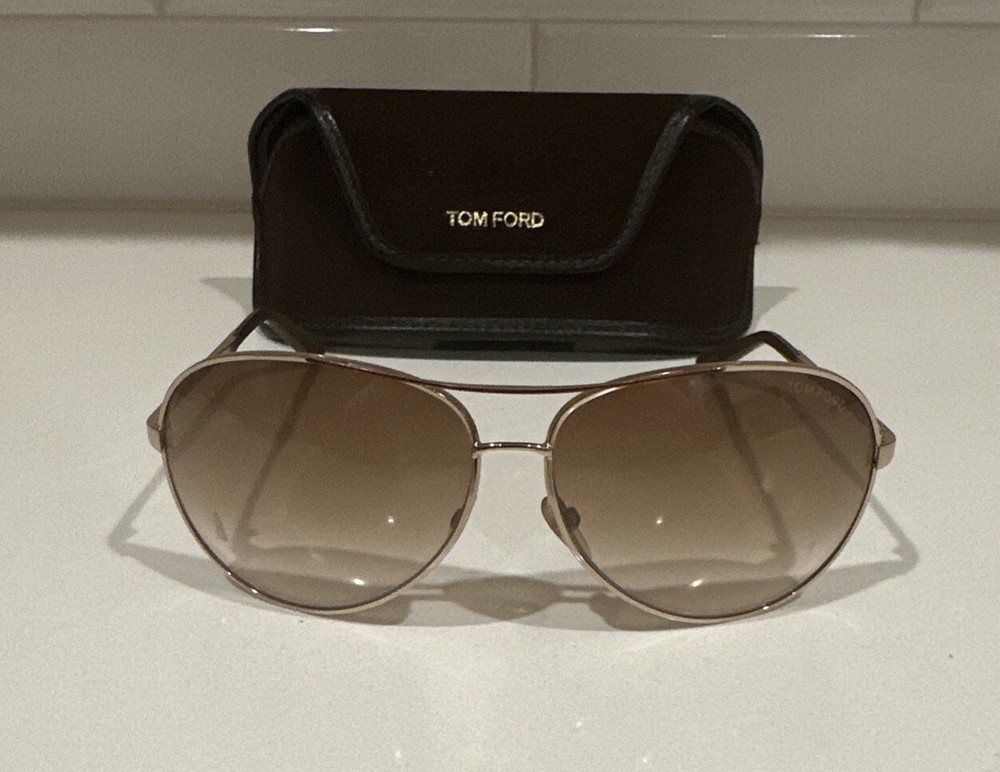 Tom Ford Charles TF35 772 Rose Gold Sunglasses 62 12 130mm