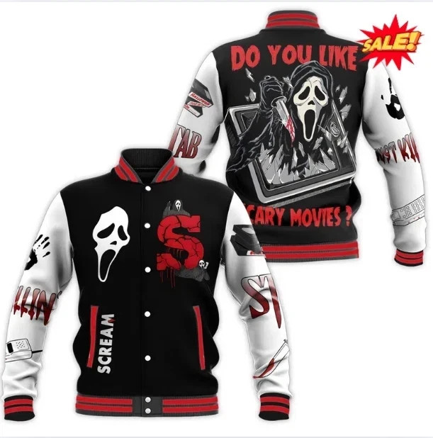 Ghostface Baseball Jacket Halloween 2025 MH