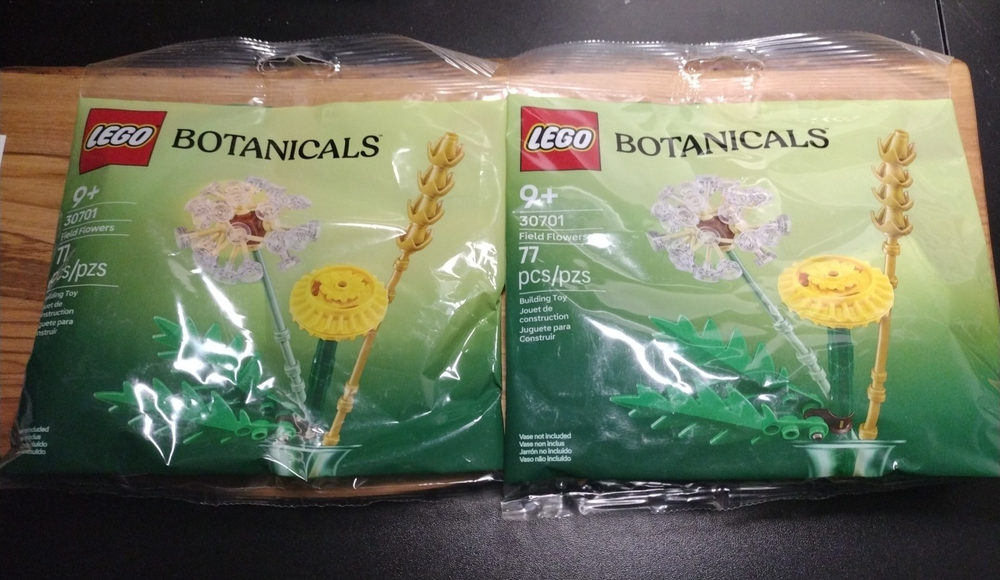x2 Lego Botanicals 30701 Field Flowers New Sealed in Package