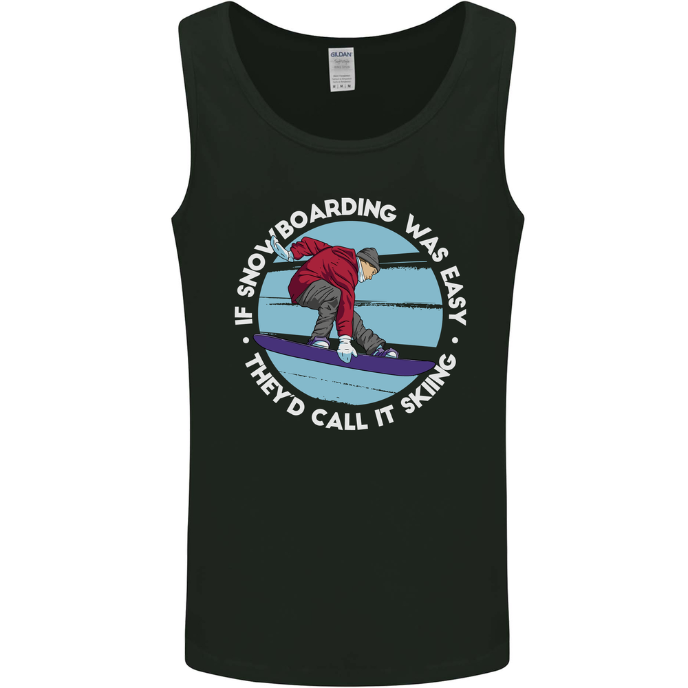 If Snowboarding Was Easy Call It Skiing Mens Vest Tank Top