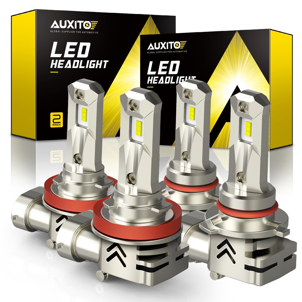 9005 H11 LED Headlight Super Bright Bulbs Kit 6000K White 120000LM High Low Beam