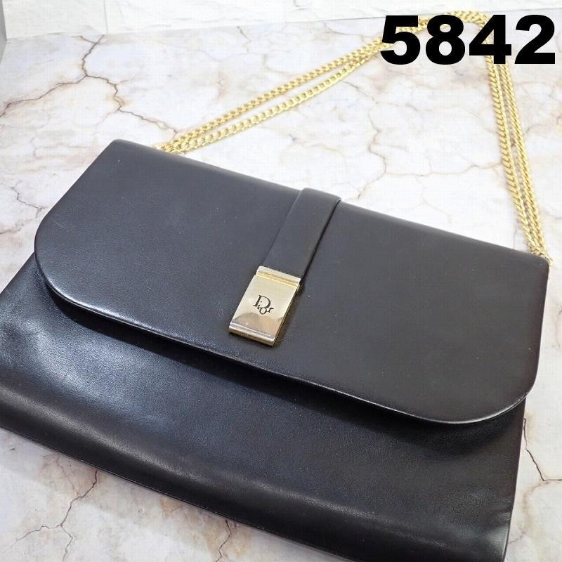 Dior Black Leather Shoulder Bag Authentic F0315831