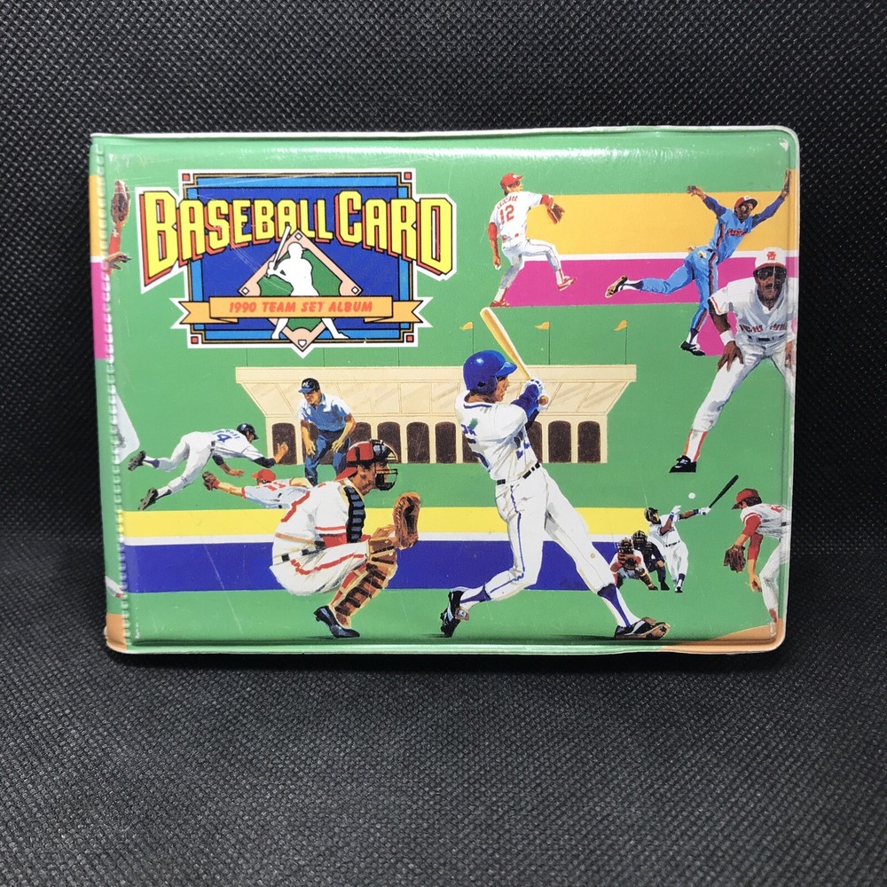 1990 Baseball Card Team Set Album  (24 to 48 Cards) VG, Aged, Slightly Damaged