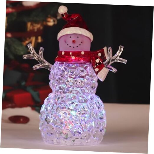 Lighted Snowman Figurines 9
