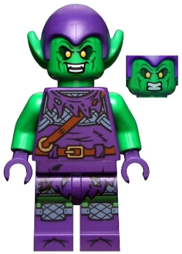 LEGO Minifigure: Green Goblin, Marvel, (sh695), Daily Bugle 76178, NEW