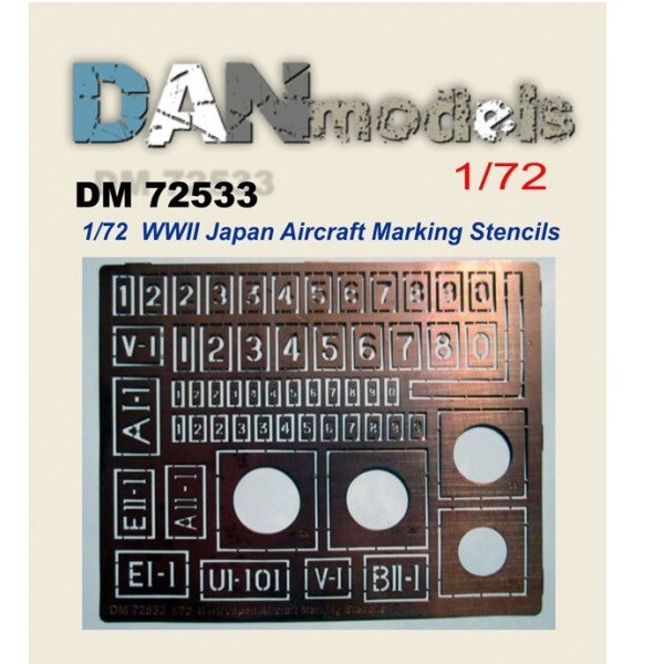 DanModels 72533 Scale 1:72 Photo-etching Stencil for Marking Naval Ensign Japan