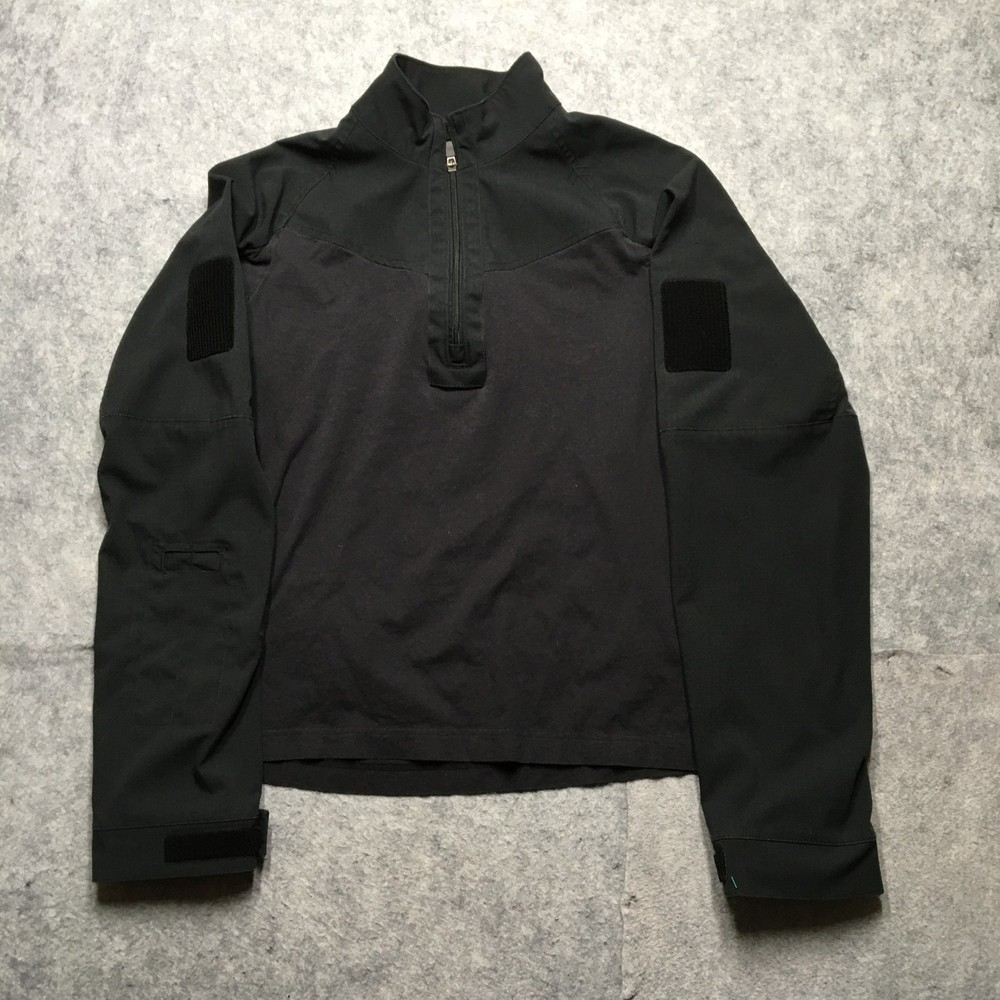 Under Armour Storm Tactical Shirt Mens Large Black 1/4 Zip Long Sleeve Combat
