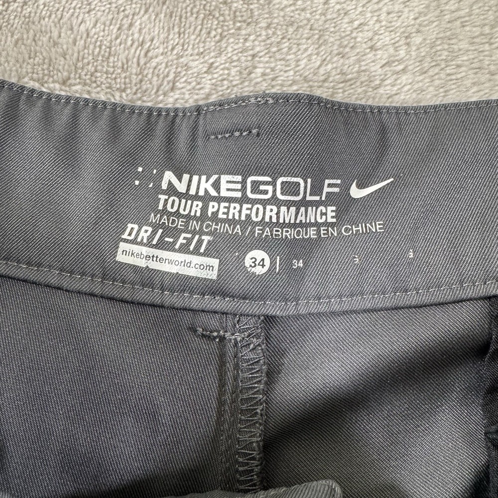 Nike Golf Tour Performance Dri-Fit Shorts Mens 34 Gray Standard Fit 9