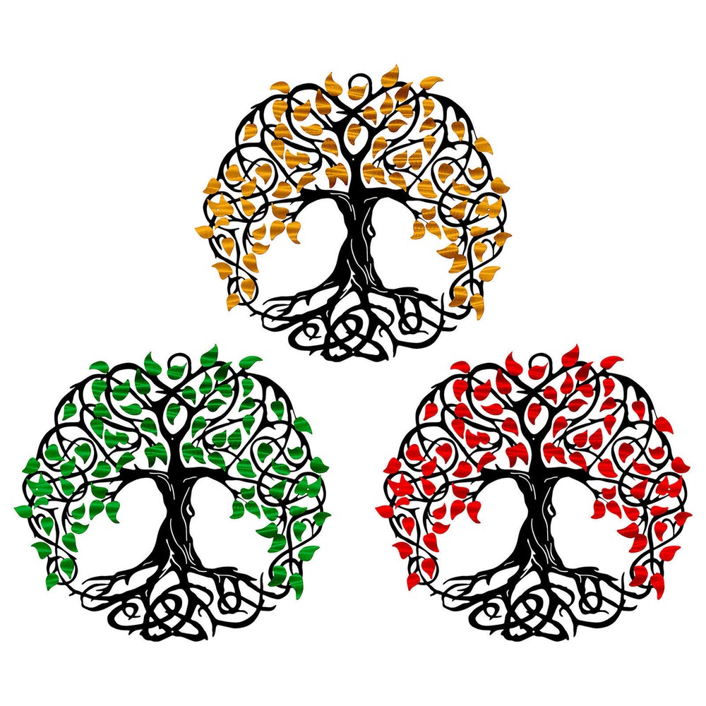 11.81Inch Tree of Life Wall Mounted Metal Hanging Art Home Decor Wall Decoration