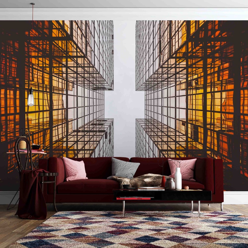 3D Overhead View Architecture Wall Murals Wallpaper Murals Wall Sticker