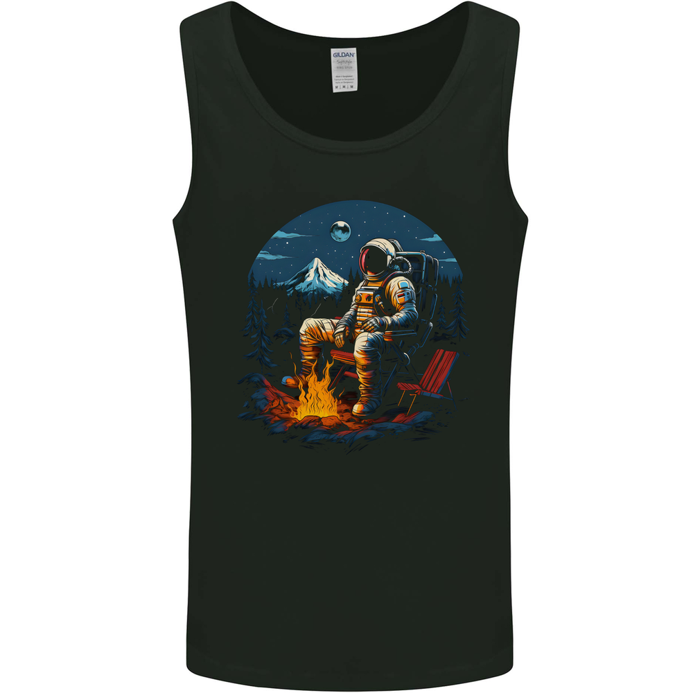 Space Camp Funny Astronaut Camping Mens Vest Tank Top