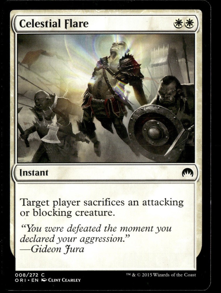 Celestial Flare MTG White Card #8 Magic Origins Booster Rare-image