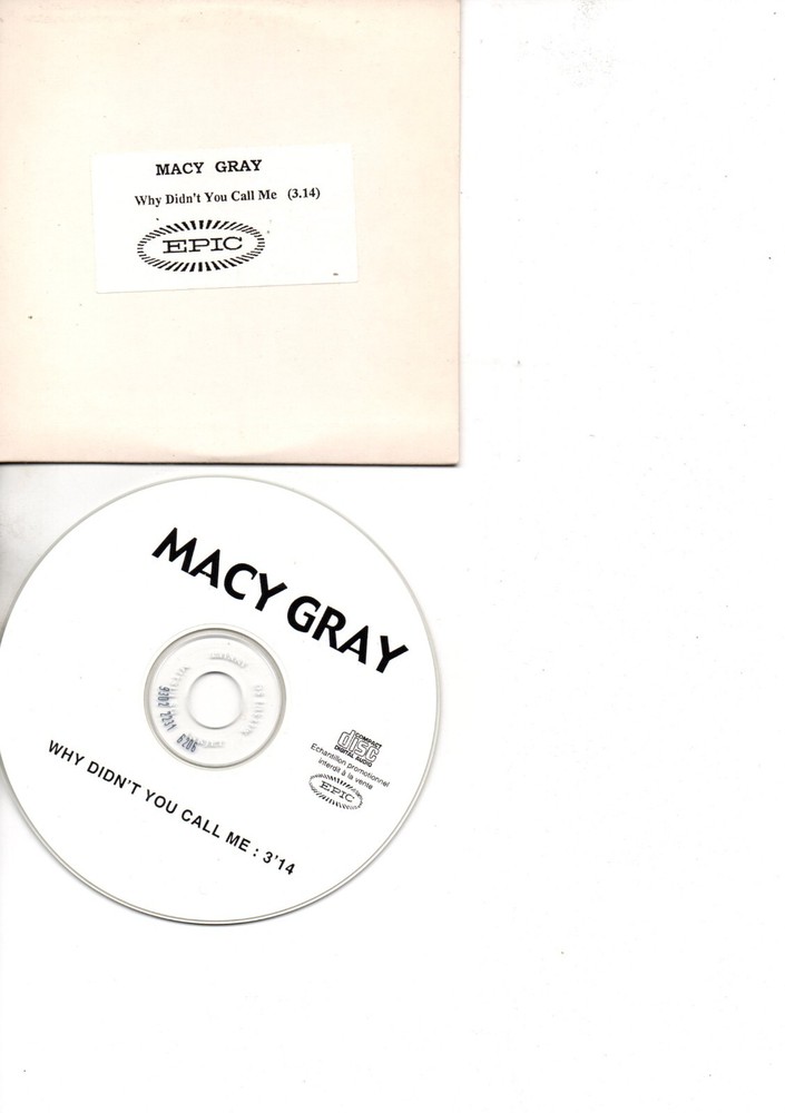 MACY GRAY RARE PROMO CD WHY DIDN T YOU CALL ME