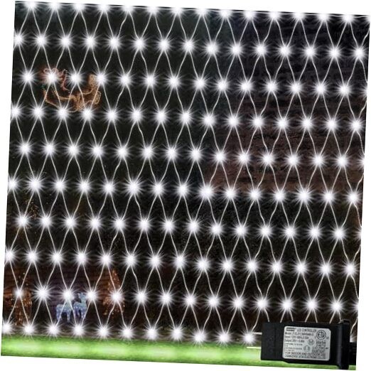 Cool Net Lights, 360 LED Outdoor Christmas Net Mesh 360 LED 21x5 FT White