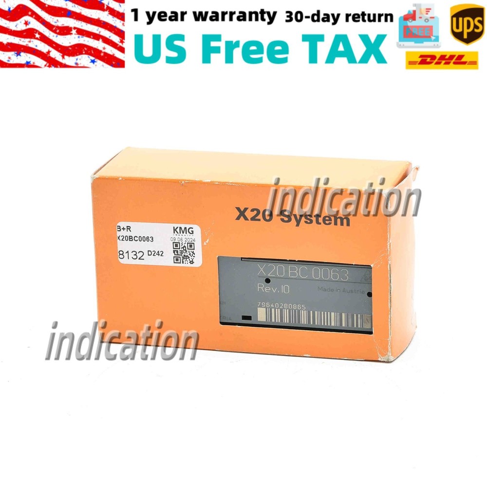 US Free TAX B&R X20 Bus Controller, 1 Profibus DP Interface, X20BC0063 X20