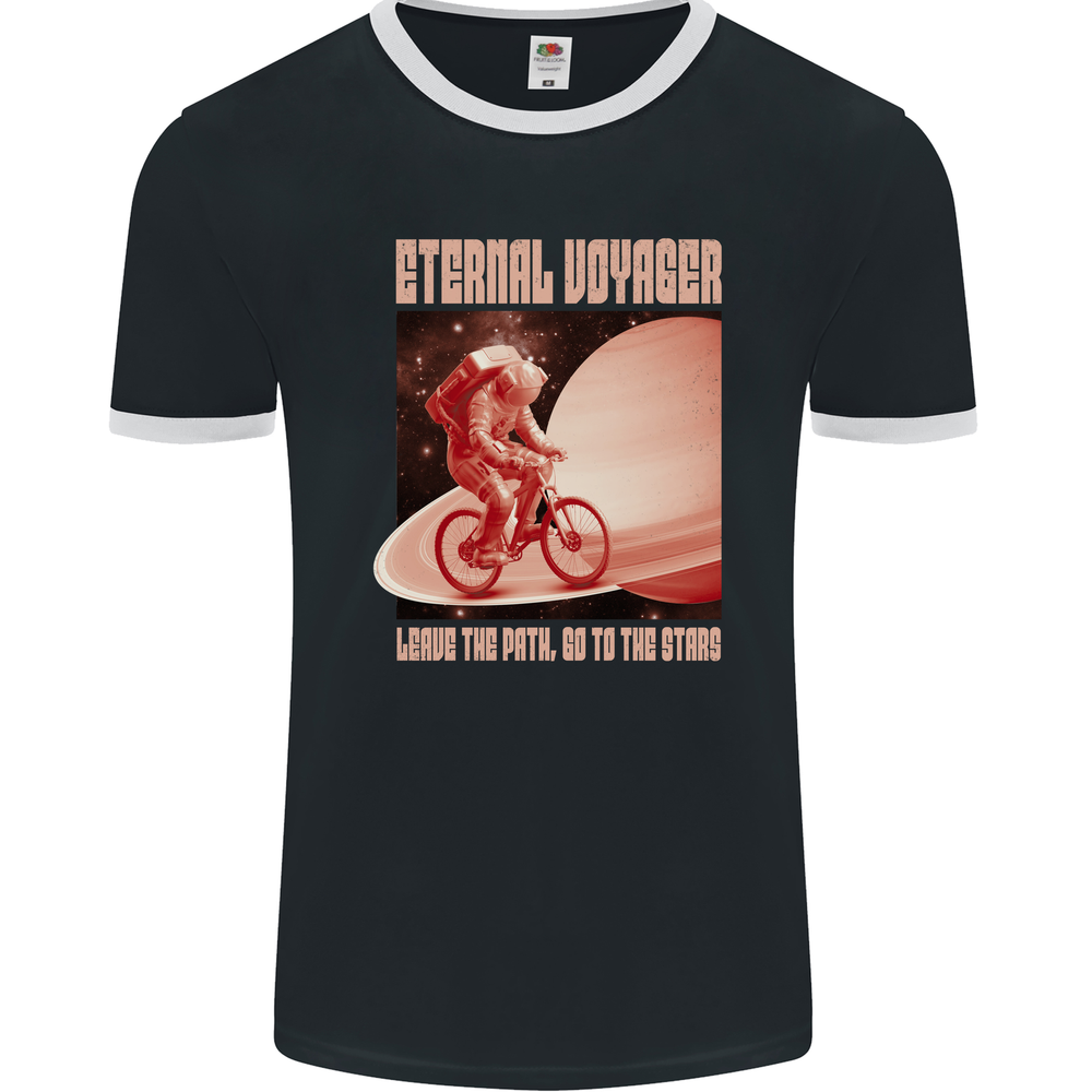 Eternal Voyager Cyclist Mens Ringer T-shirt by FotL