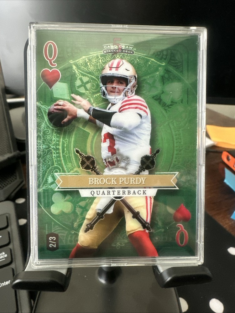 2023 Wildcard 5 Card Draw Stacked Brock Purdy Queen Of Hearts 2/3