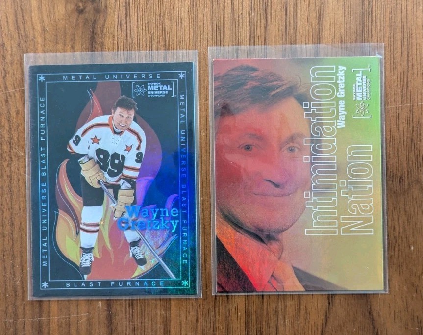 Wayne Gretzky Hockey Card Duo - 2 Vintage Collectible Cards