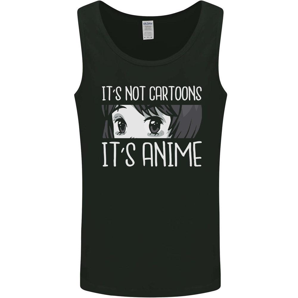 Its Anime Not Cartoons Mens Vest Tank Top