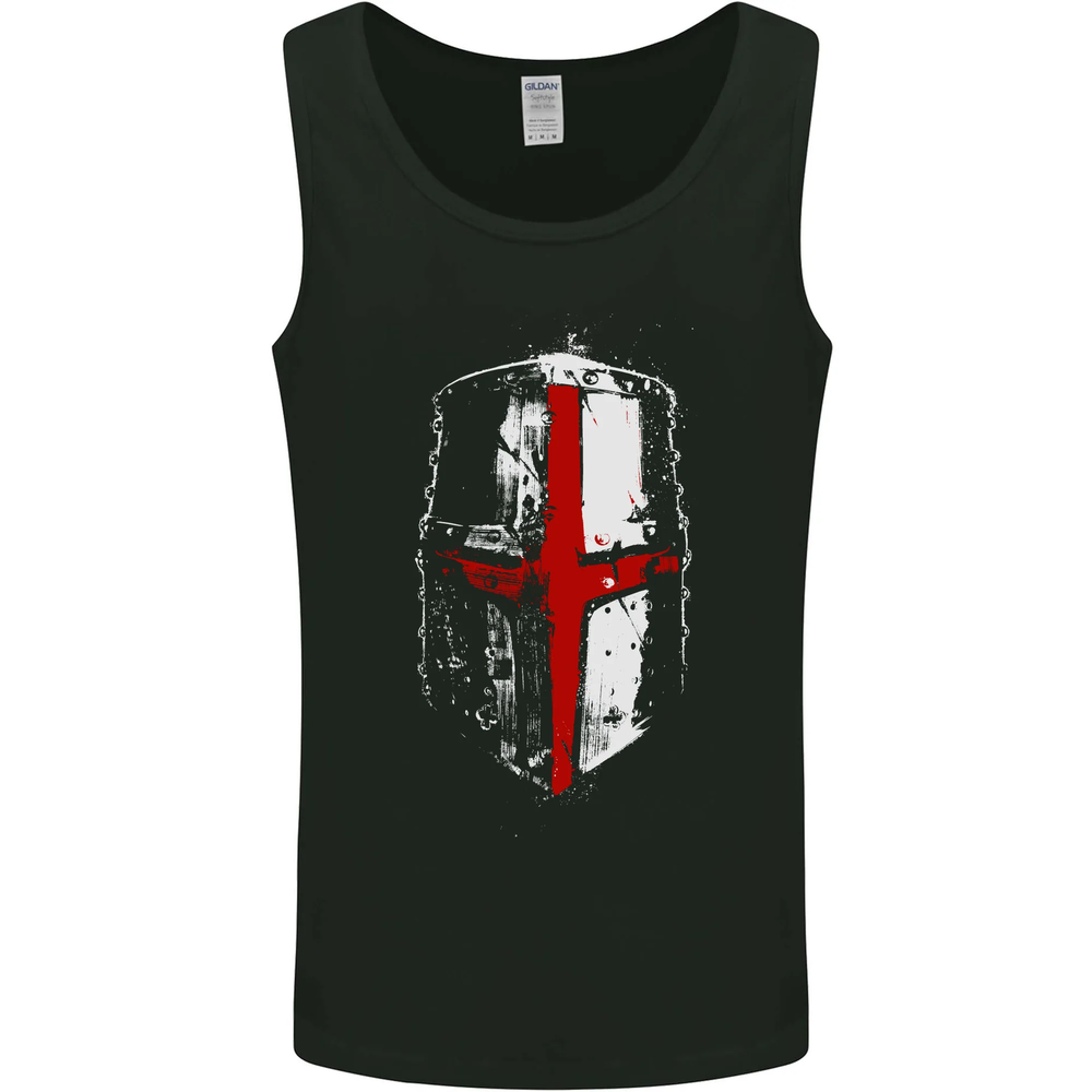 Helmet Gym England Flag St Georges Day Mens Vest Tank Top