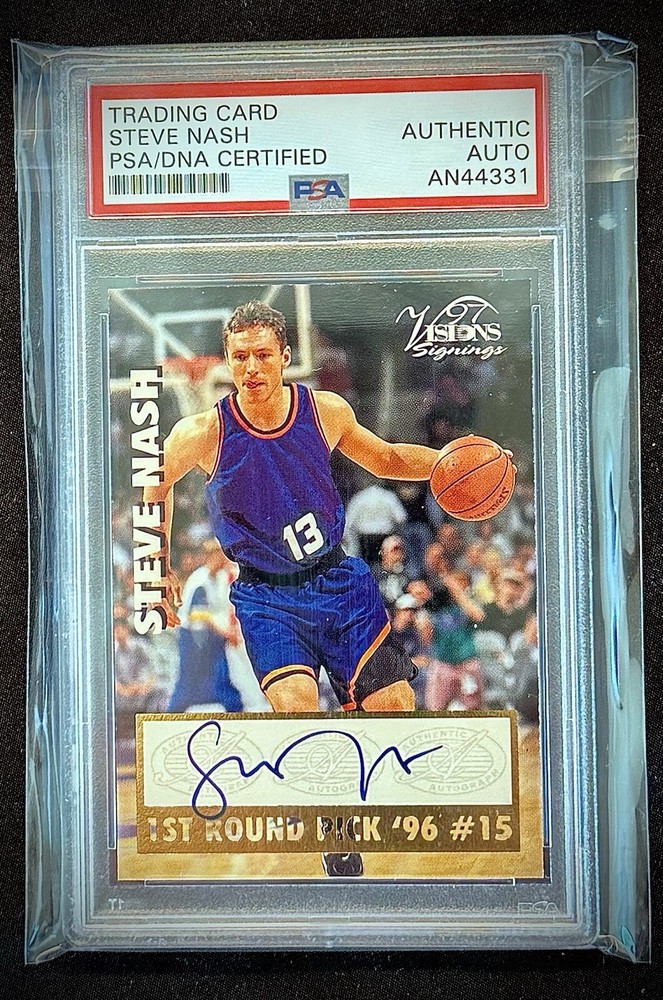 Steve Nash 1996-97 Score Board Autographed RC PSA/DNA Authentic Auto Suns Rookie
