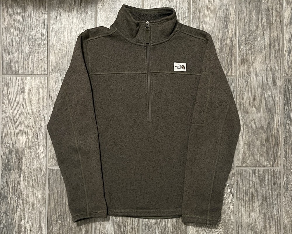 The North Face Men's Medium Green Quarter Zip Fleece Pullover