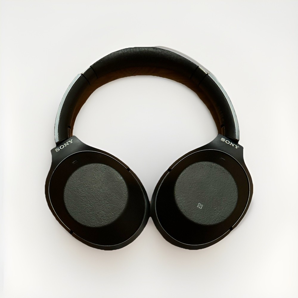 Sony WH-1000XM2 Wireless Noise-Canceling Headphones Black Tested Needs New Earpads