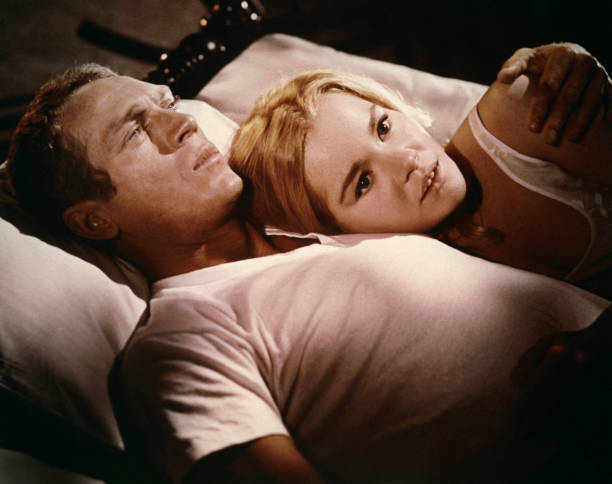 The Cincinnati Kid Steve McQueen Tuesday Weld in bed in the 1965 m- Old Photo