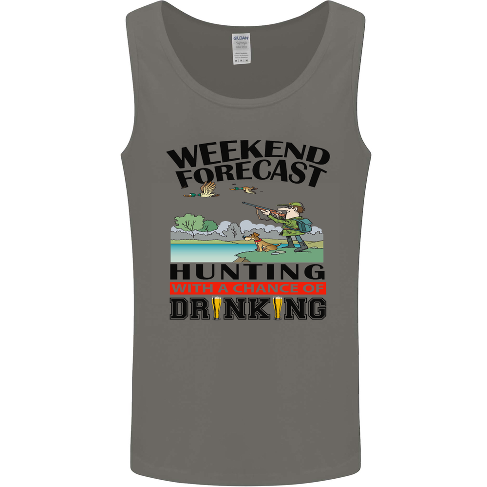 Hunting Weekend Alcohol Beer Funny Hunter Mens Vest Tank Top