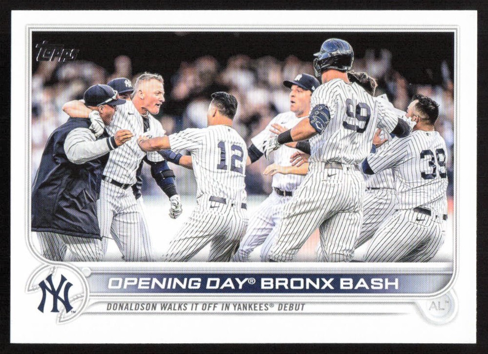 2022 Topps Update #US45 Opening Day Bronx Bash Yankees
