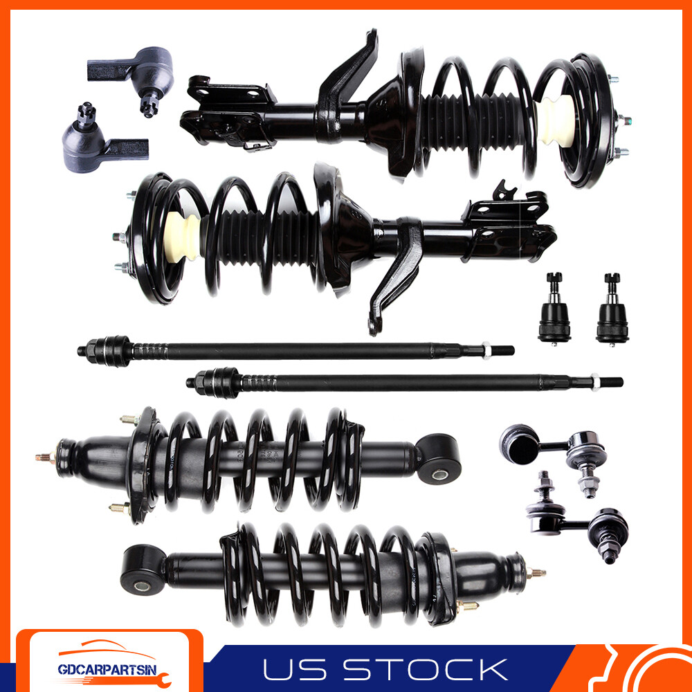 2002-06 Honda CR-V Front Rear Strut Tie Rod Ball Joint Sway Bar Kit