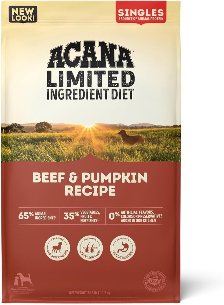 ACANA Singles Limited Ingredient Grain Free High Protein Dry Dog Food 22.5lb Bag