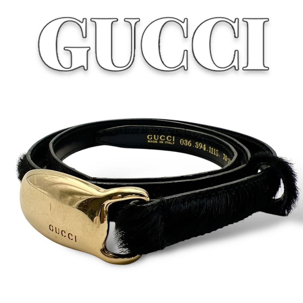 GUCCI Harako Black Ladies Belt 6795. #c05755